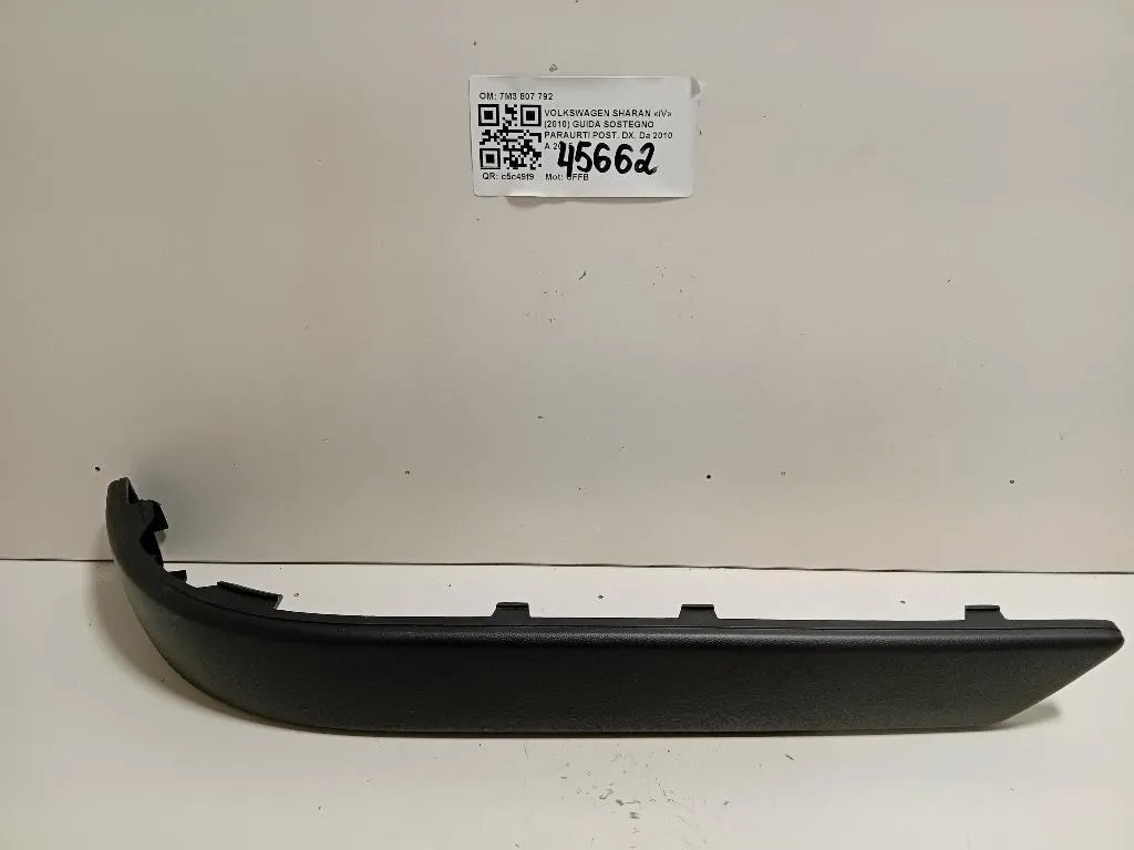 Guida Sostegno Paraurti POST DX 7M3 807 792 Volkswagen Sharan IV 2010