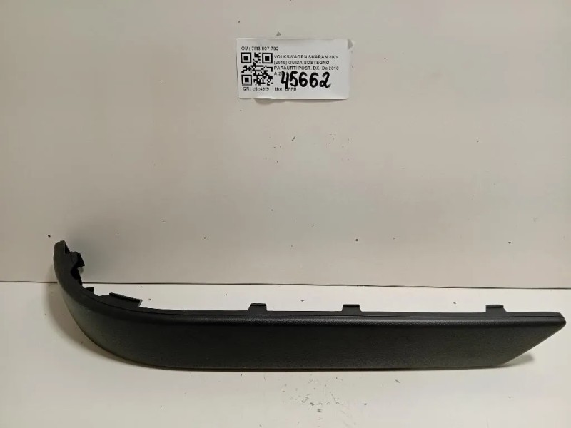 Guida Sostegno Paraurti POST DX 7M3 807 792 Volkswagen Sharan IV 2010