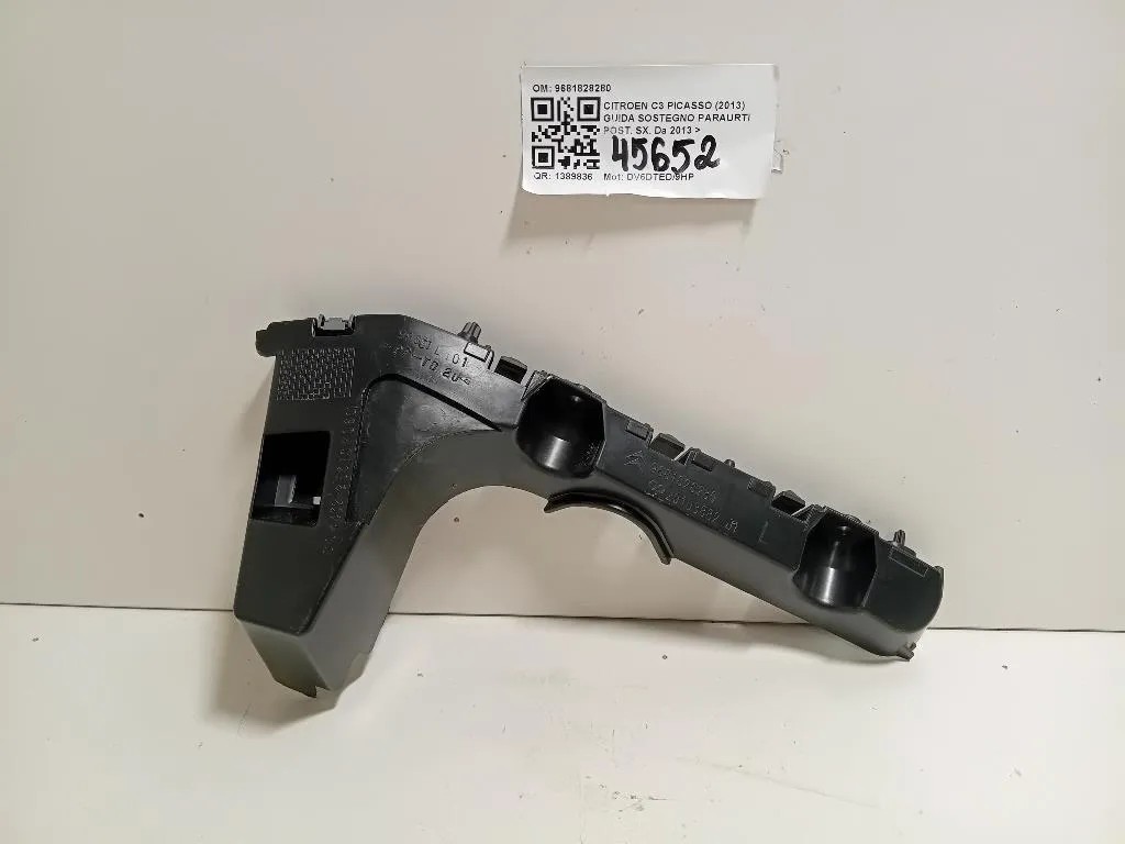Guida Sostegno Paraurti POST SX 9681828280 Citroen C3 Picasso 2013