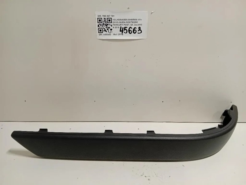 Guida Sostegno Paraurti POST SX 7M3 807 791 Volkswagen Sharan IV 2010