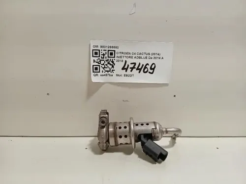 Iniettore Adblue 9801266680 Citroen C4 Cactus 2014