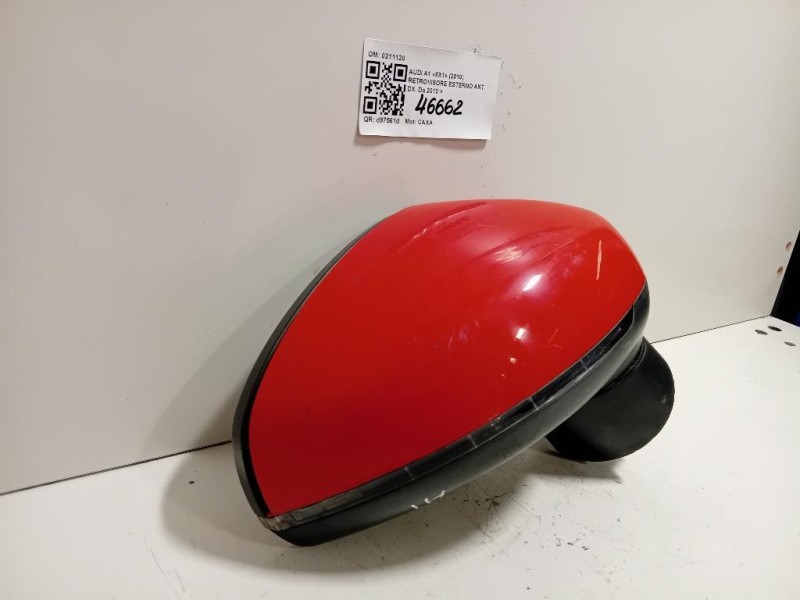 Retrovisore Esterno ANT DX 7 FILI SPECCHIO VETRO SPECCHIETTO Audi A1 8X1 2010