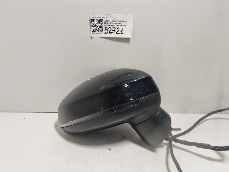 Retrovisore Esterno ANT DX 021120 6 FILE Audi A1 8XA Sportback 2012