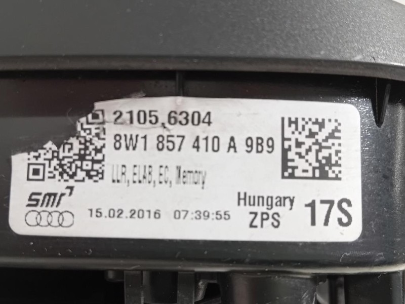 Retrovisore Esterno ANT DX 12 FILI 8W1857410A Audi A4 8W5 Avant 2015