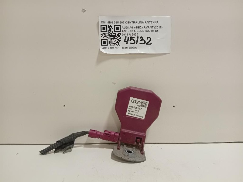Antenna Bluetooth 4M0 035 507 CENTRALINA ANTENNA Audi A6 4GD Avant 2016