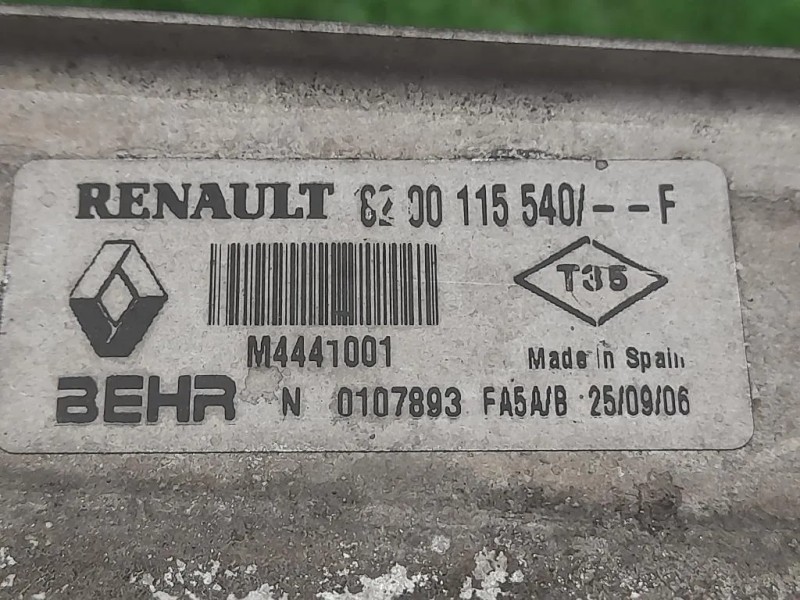 Intercooler 82 00 115 540 CC Renault Mégane III 2009