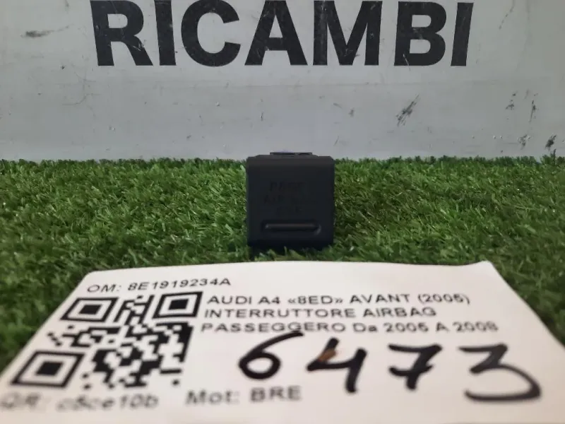 Interruttore Airbag Passeggero 8E1919234A Audi A4 8ED Avant 2005
