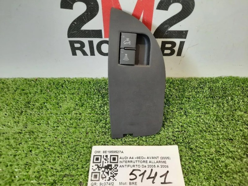 Interruttore Allarme Antifurto 8E1959527A INTERRUTTORE ALLARME ANTIFURTO Audi A4 8ED Avant 2005