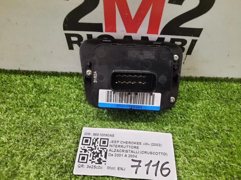 Interruttore Alzacristalli Cruscotto 56010090AE Jeep Cherokee III 2002