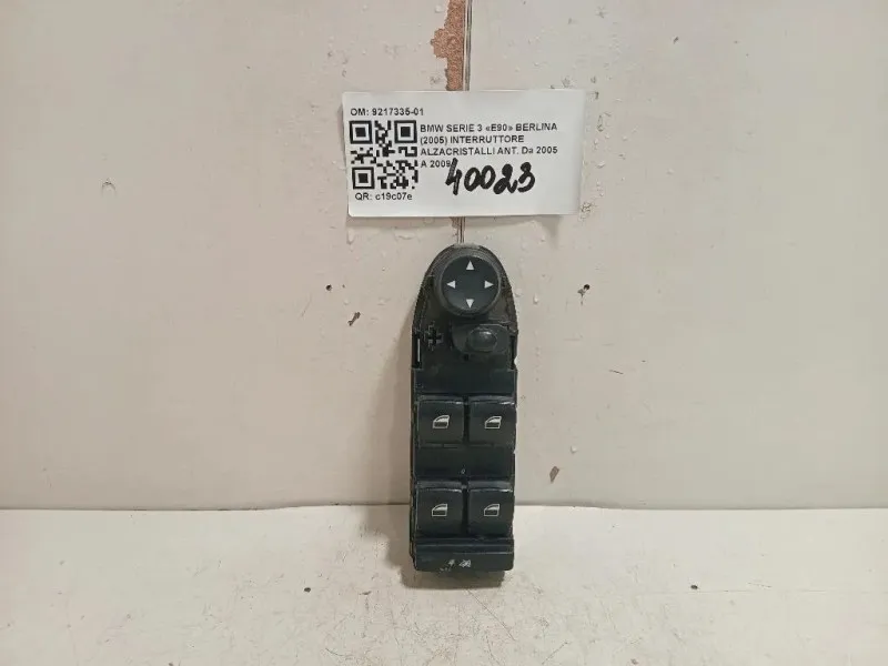 Interruttore Alzacristalli ANT 9217335-01 Bmw Serie 3 E90 Berlina 2005