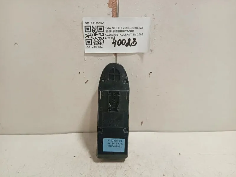 Interruttore Alzacristalli ANT 9217335-01 Bmw Serie 3 E90 Berlina 2005