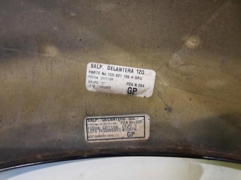 Parafango ANT SX 1C0821105H Volkswagen NEW Beetle I Cabrio 2002