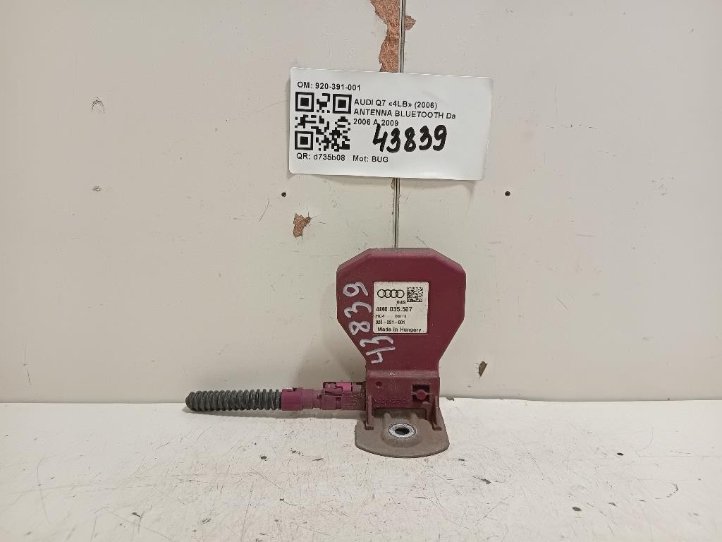 Antenna Bluetooth 920-391-001 Audi Q7 4LB 2006