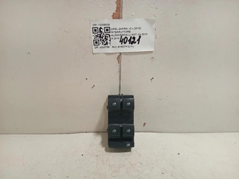 Interruttore Alzacristalli ANT 13305009 Opel Zafira C 2012
