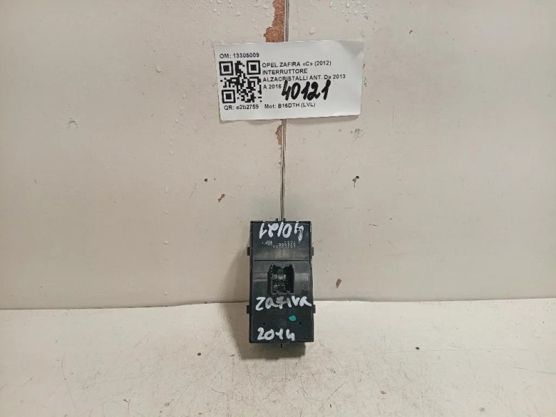 Interruttore Alzacristalli ANT 13305009 Opel Zafira C 2012