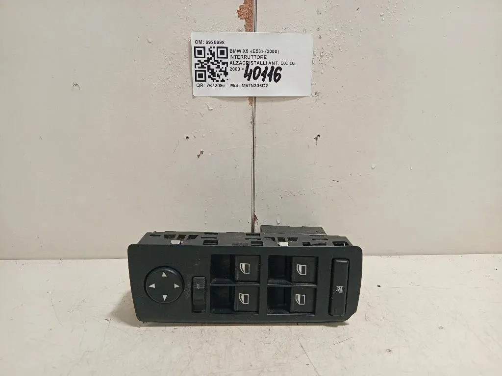 Interruttore Alzacristalli ANT DX 6925698 Bmw X5 E53 2000