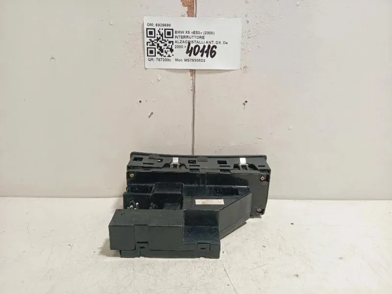 Interruttore Alzacristalli ANT DX 6925698 Bmw X5 E53 2000