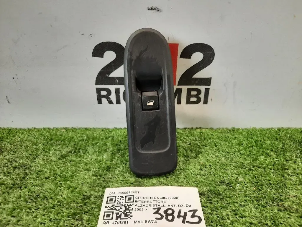 Interruttore Alzacristalli ANT DX 96565184XT Citroen C5 III 2008