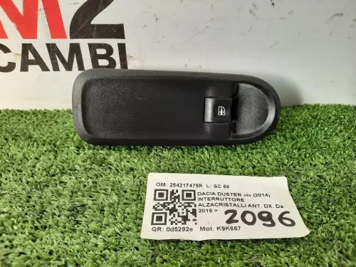 Interruttore Alzacristalli ANT DX 254217475R Dacia Duster I 2014
