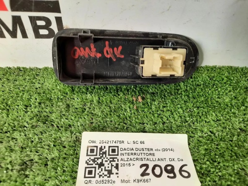 Interruttore Alzacristalli ANT DX 254217475R Dacia Duster I 2014