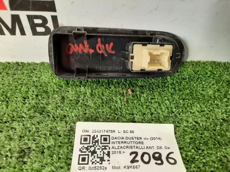 Interruttore Alzacristalli ANT DX 254217475R Dacia Duster I 2014