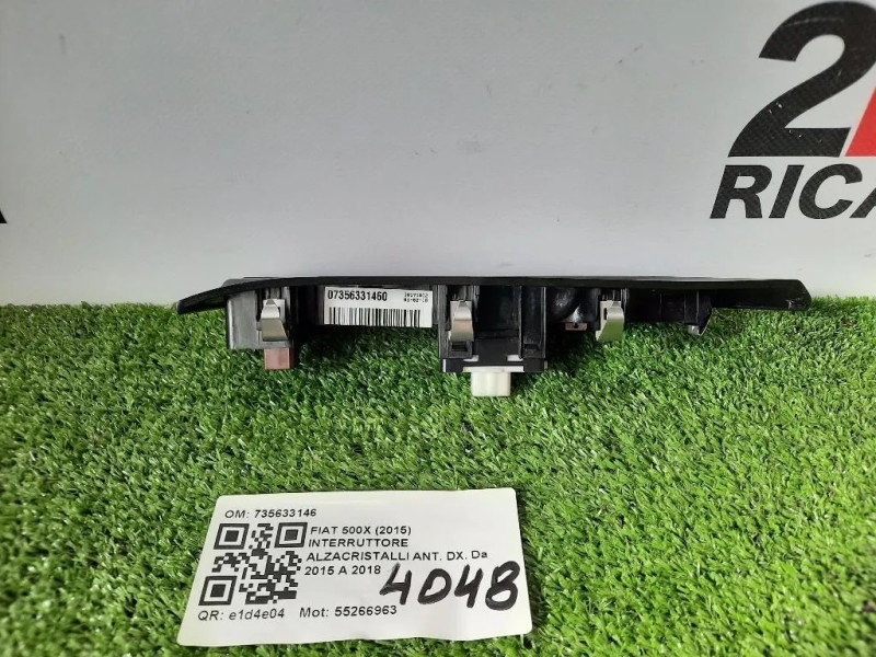 Interruttore Alzacristalli ANT DX 735633146 Fiat 500X 2015