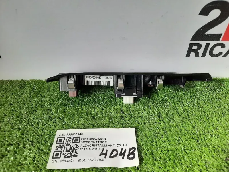 Interruttore Alzacristalli ANT DX 735633146 Fiat 500X 2015