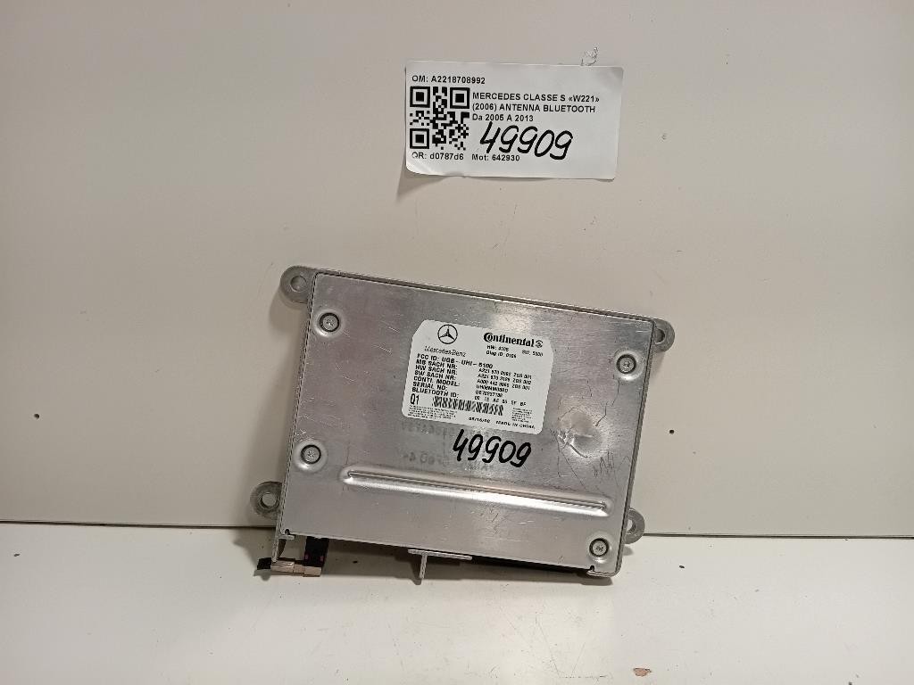 Antenna Bluetooth A2218708992 Mercedes Classe S W221 2006