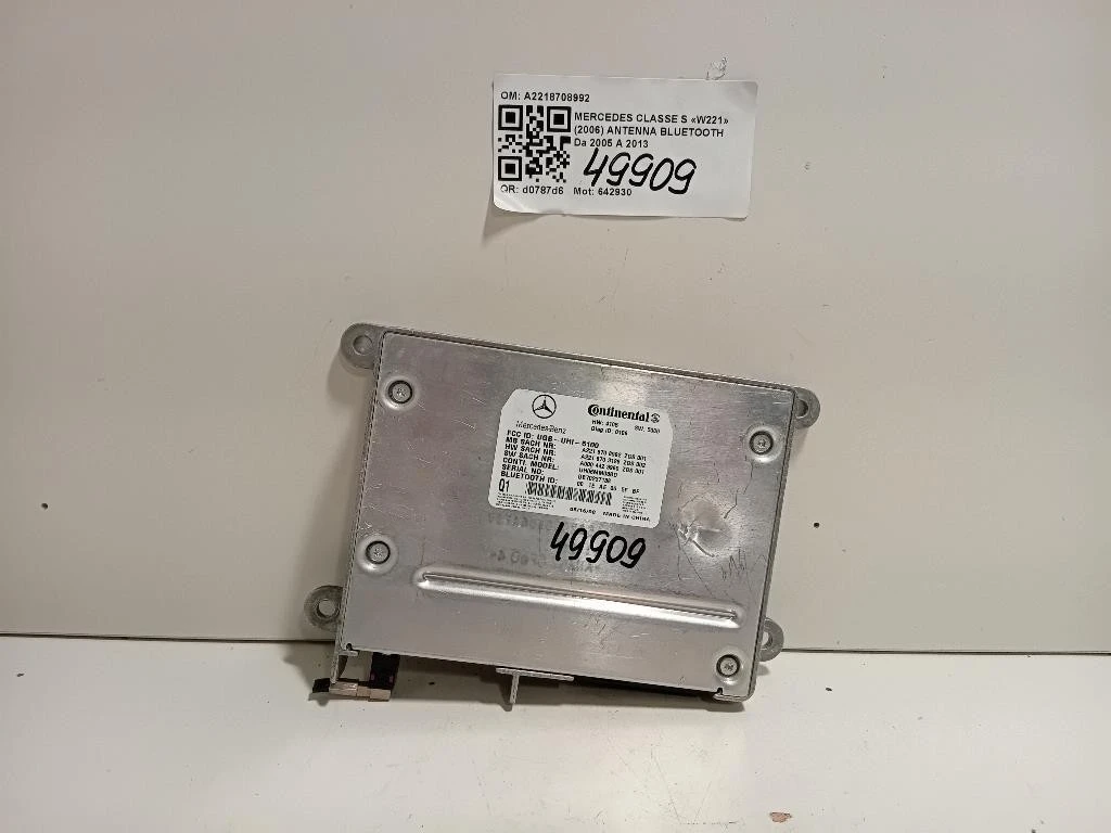Antenna Bluetooth A2218708992 Mercedes Classe S W221 2006