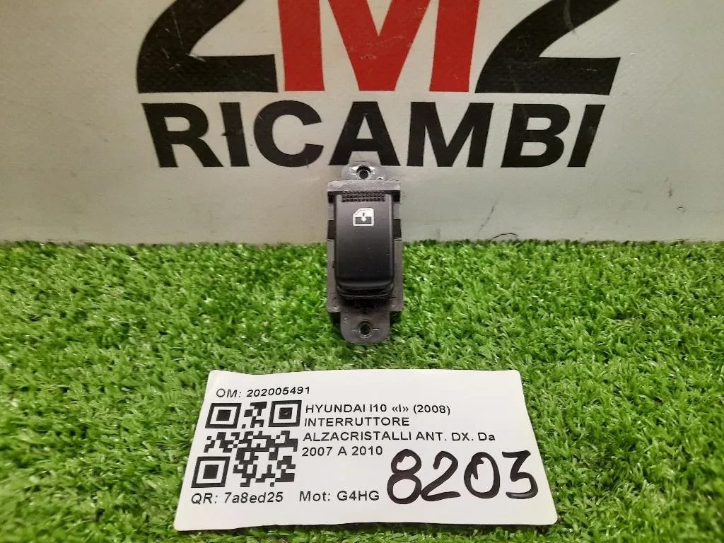 Interruttore Alzacristalli ANT DX 202005491 Hyundai I10 I 2008