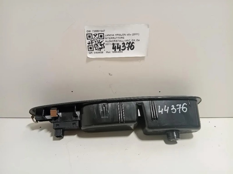 Interruttore Alzacristalli ANT DX 735531347 Lancia Ypsilon III 2011