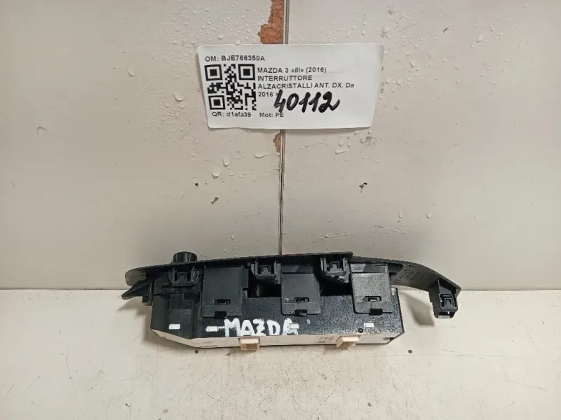 Interruttore Alzacristalli ANT DX BJE766350A Mazda 3 III 2016