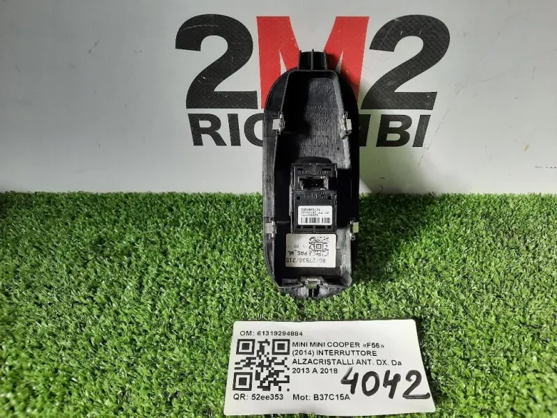 Interruttore Alzacristalli ANT DX 61319294884 Mini MINI Cooper F56 2014