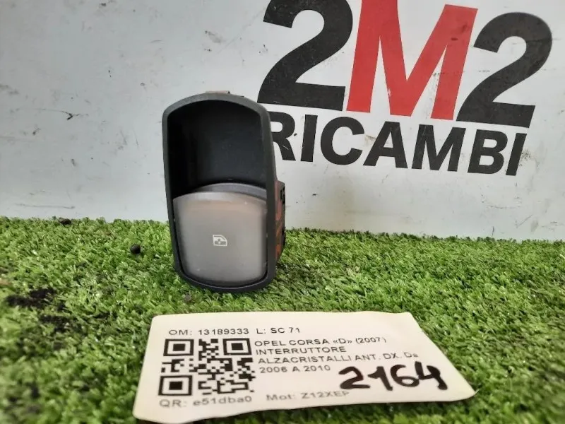 Interruttore Alzacristalli ANT DX 13189333 Opel Corsa D 2007