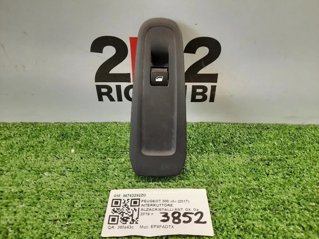 Interruttore Alzacristalli ANT DX 96762292ZD Peugeot 308 II 2017
