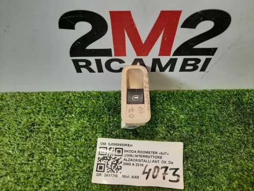 Interruttore Alzacristalli ANT DX 5J0959855REH Skoda Roomster 5J7 2006