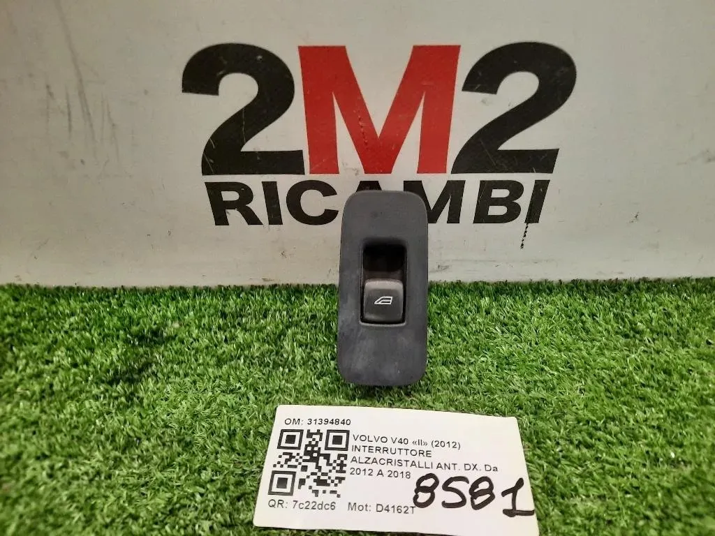 Interruttore Alzacristalli ANT DX 31394840 Volvo V40 II 2012