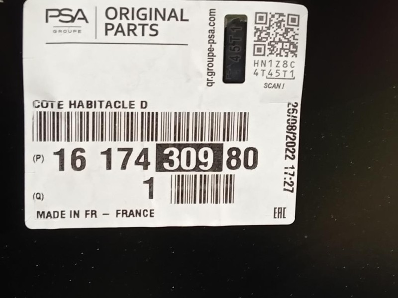 Parafango POST DX 1617430980 Citroen C3 III 2016