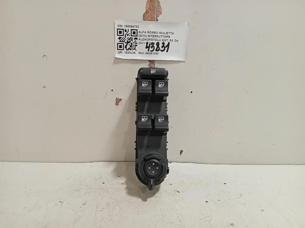 Interruttore Alzacristalli ANT SX 156094782 Alfa Romeo Giulietta 2010