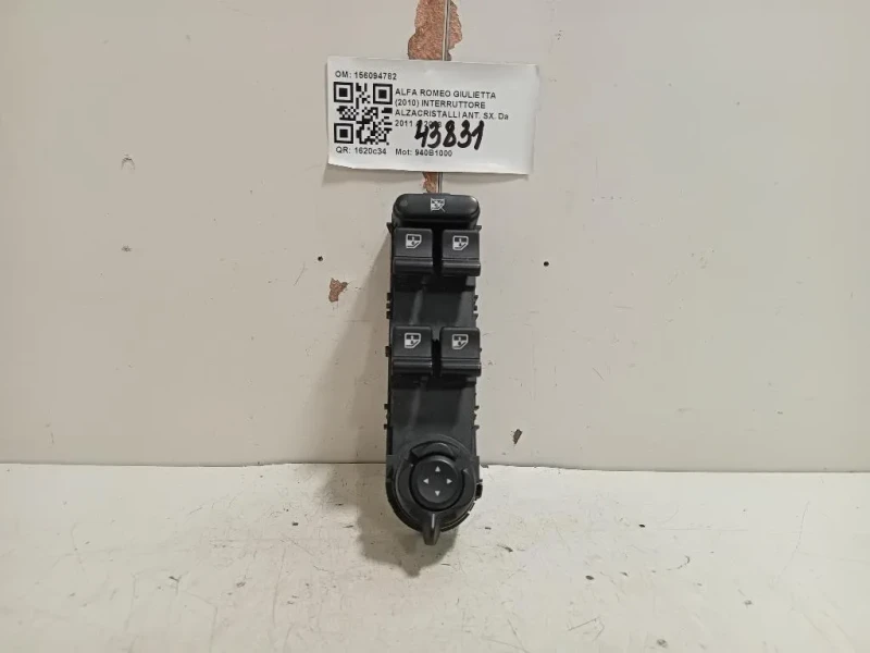 Interruttore Alzacristalli ANT SX 156094782 Alfa Romeo Giulietta 2010