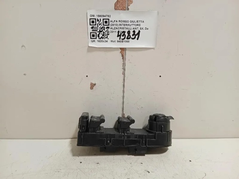 Interruttore Alzacristalli ANT SX 156094782 Alfa Romeo Giulietta 2010