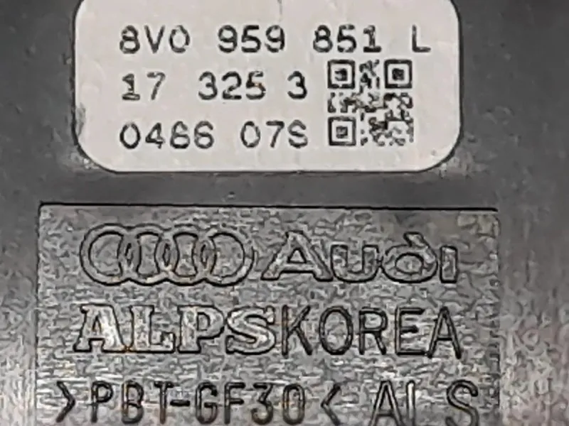 Interruttore Alzacristalli ANT SX 8V0959851D Audi A3 8VA Sportback 2012