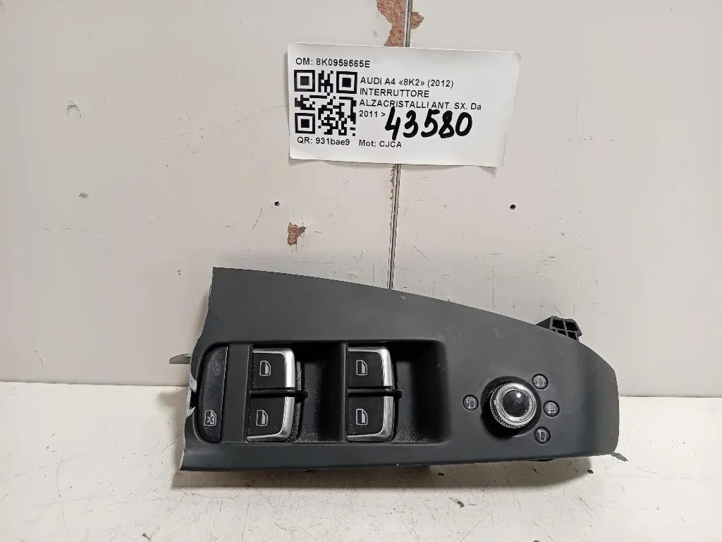 Interruttore Alzacristalli ANT SX 8K0959565E Audi A4 8K2 2012