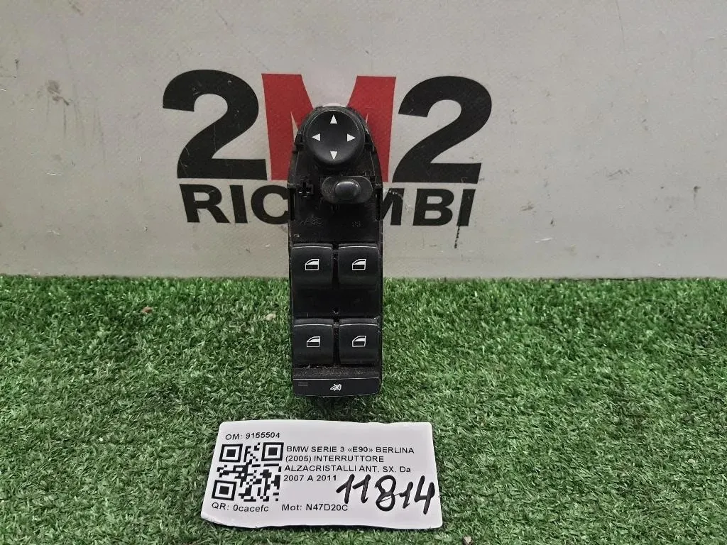 Interruttore Alzacristalli ANT SX 9155504 Bmw Serie 3 E90 Berlina 2005