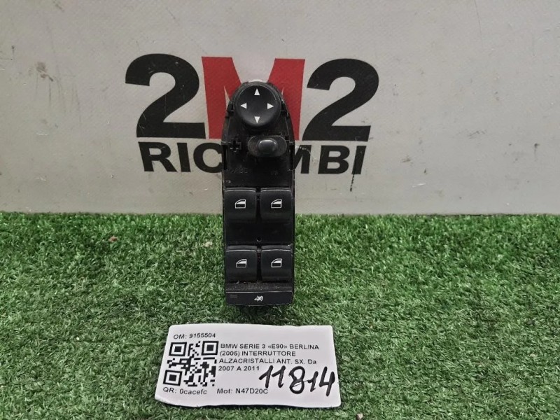 Interruttore Alzacristalli ANT SX 9155504 Bmw Serie 3 E90 Berlina 2005