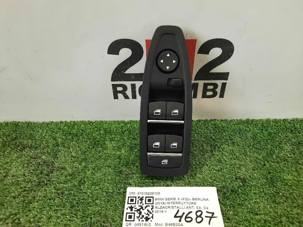 Interruttore Alzacristalli ANT SX 61319208109 Bmw Serie 3 F30 Berlina 2015