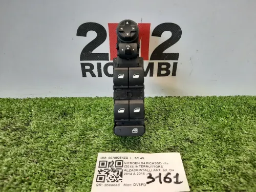 Interruttore Alzacristalli ANT SX 96788264ZD Citroen C4 Picasso II 2013
