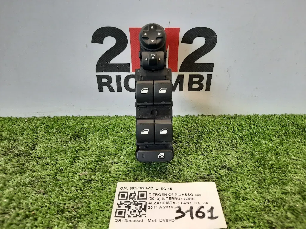 Interruttore Alzacristalli ANT SX 96788264ZD Citroen C4 Picasso II 2013
