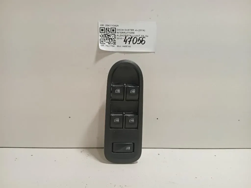 Interruttore Alzacristalli ANT SX 254111342R Dacia Duster I 2014
