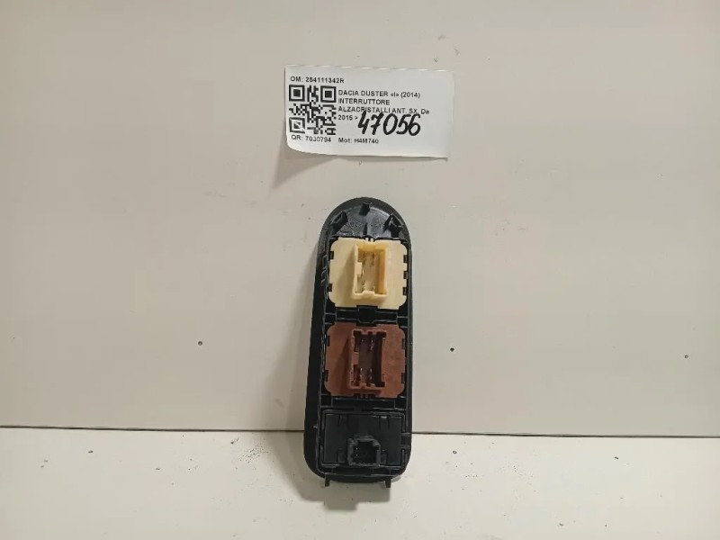 Interruttore Alzacristalli ANT SX 254111342R Dacia Duster I 2014